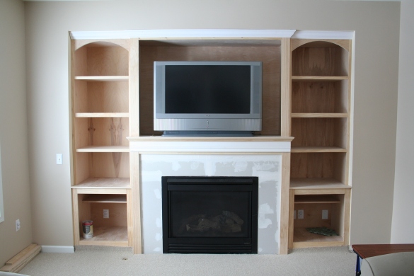 fireplace shelf design